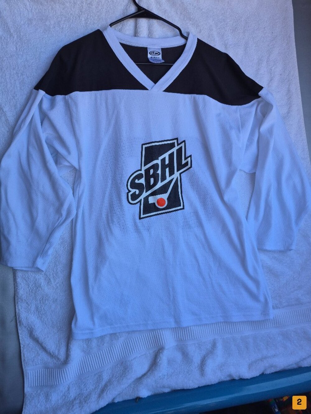 Athletic Knit SBL #80 Basketball Jersey White Black Small